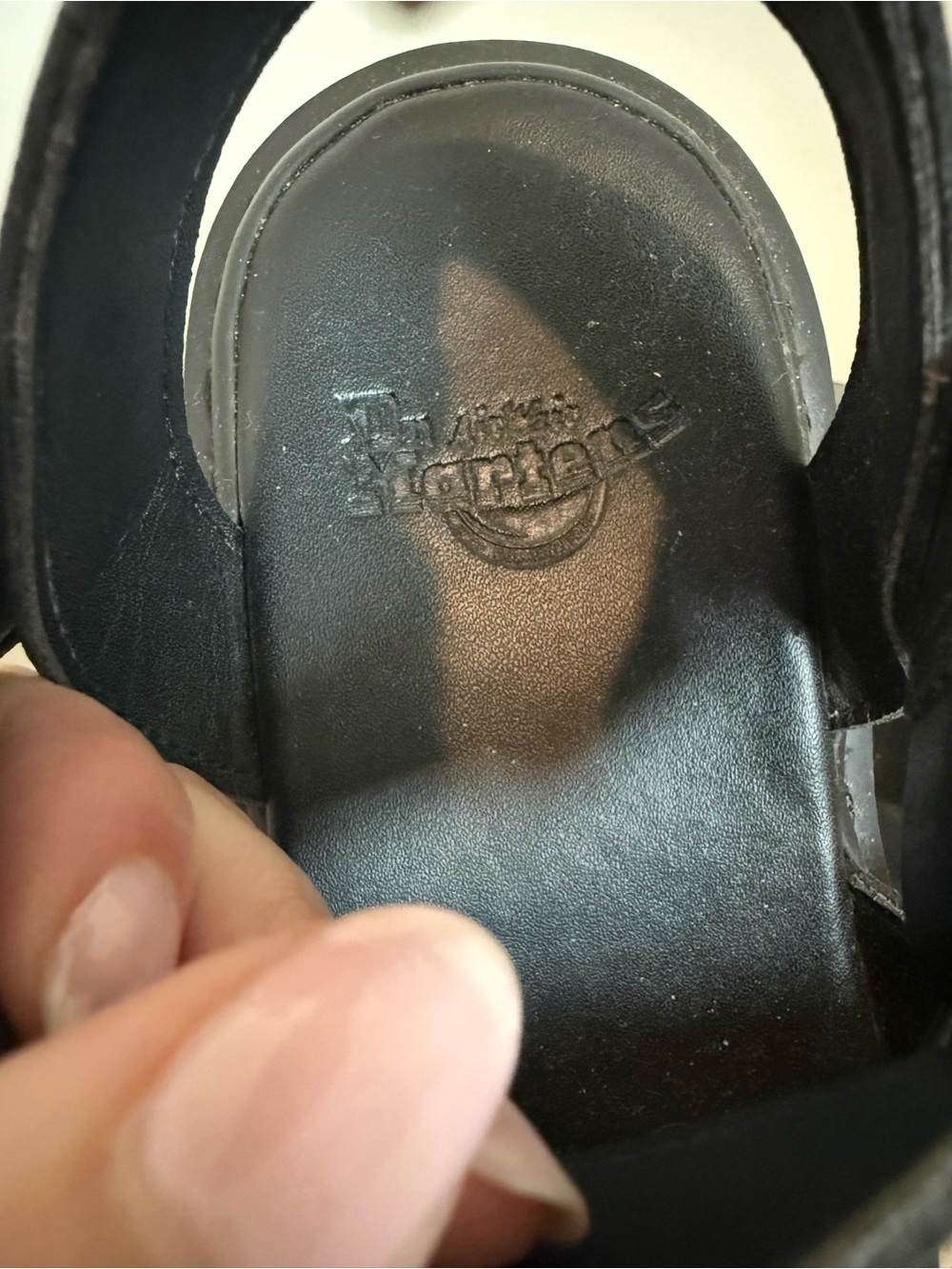 Dr. Martens Gryphon Vegan Leather Black Strap Sandals (size 6) - Picture 7 of 12